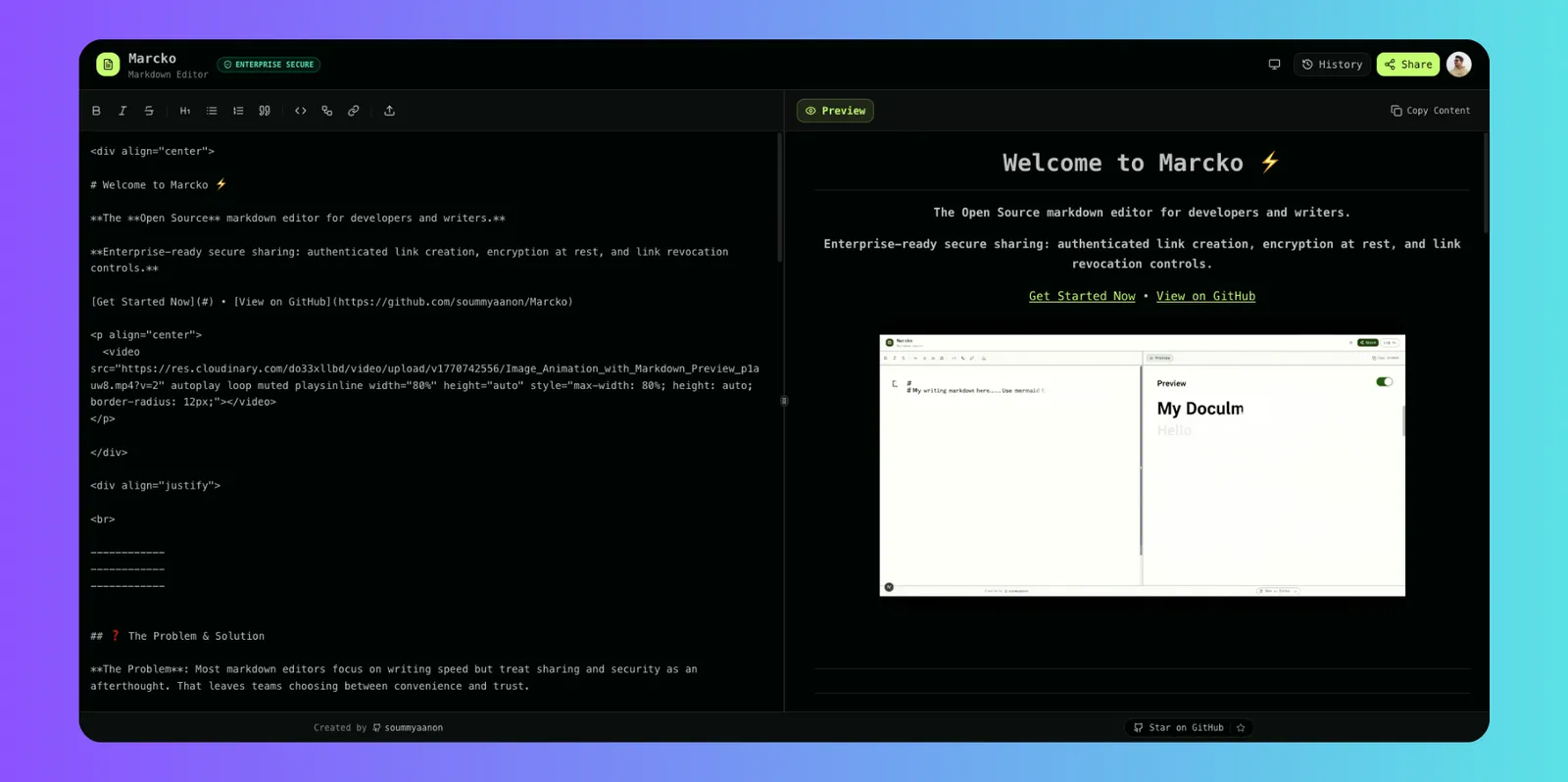 Marcko interface